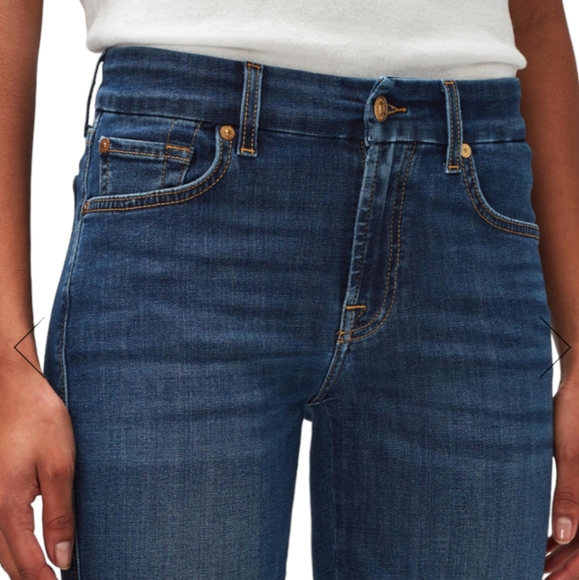 7FAMK Seven for All Mankind Kimmie Straight Leg jeans AU0231647A sz 32 tall/long - Picture 3 of 14